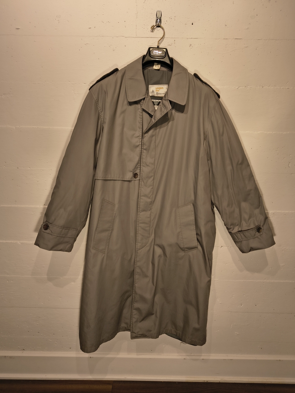 Vintage London Fog Maincoats Grey Trench Coat – Approx. 44R / XL